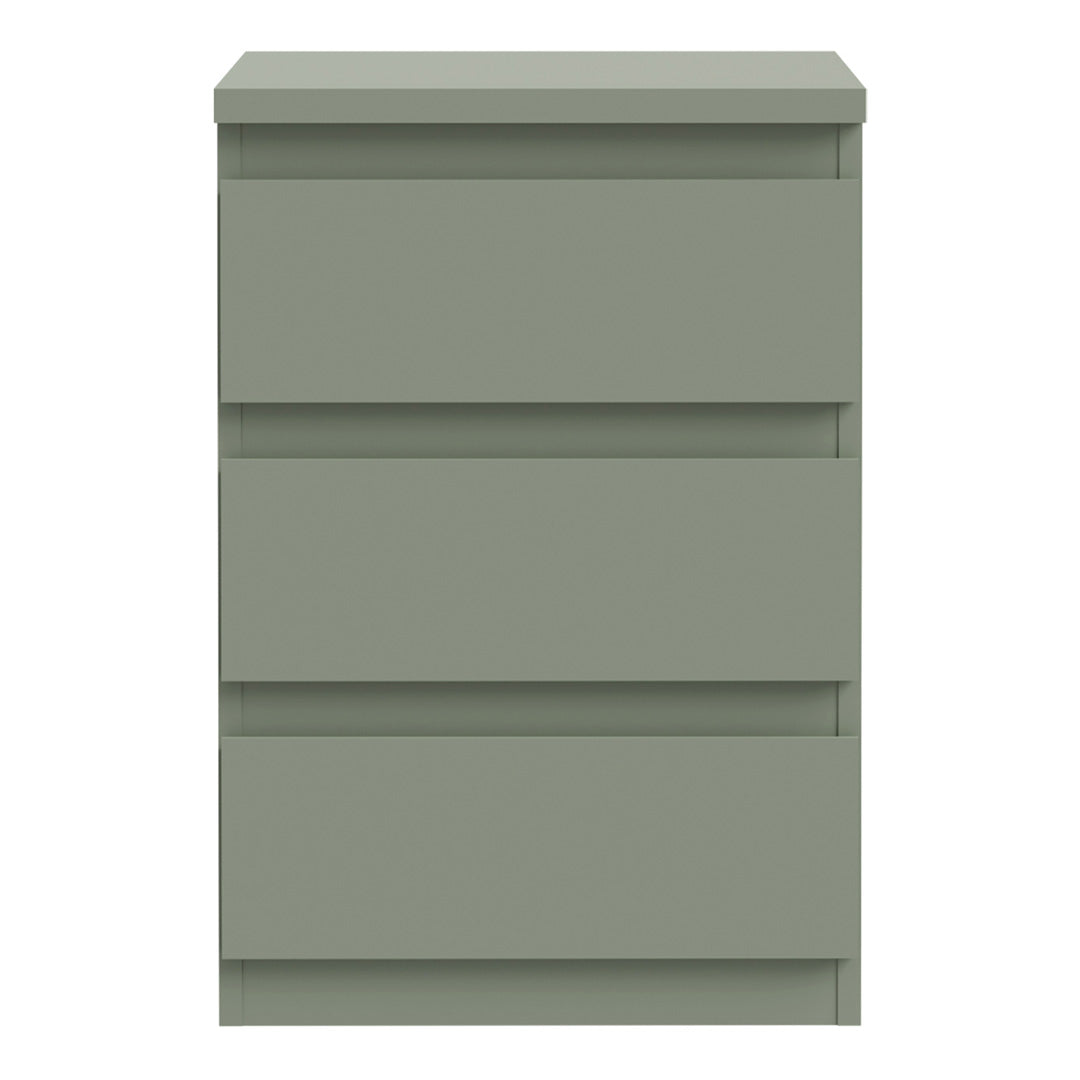 Wooden Bedside Cabinet With 3 Drawers - Edmore