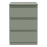 Wooden Bedside Cabinet With 3 Drawers - Edmore