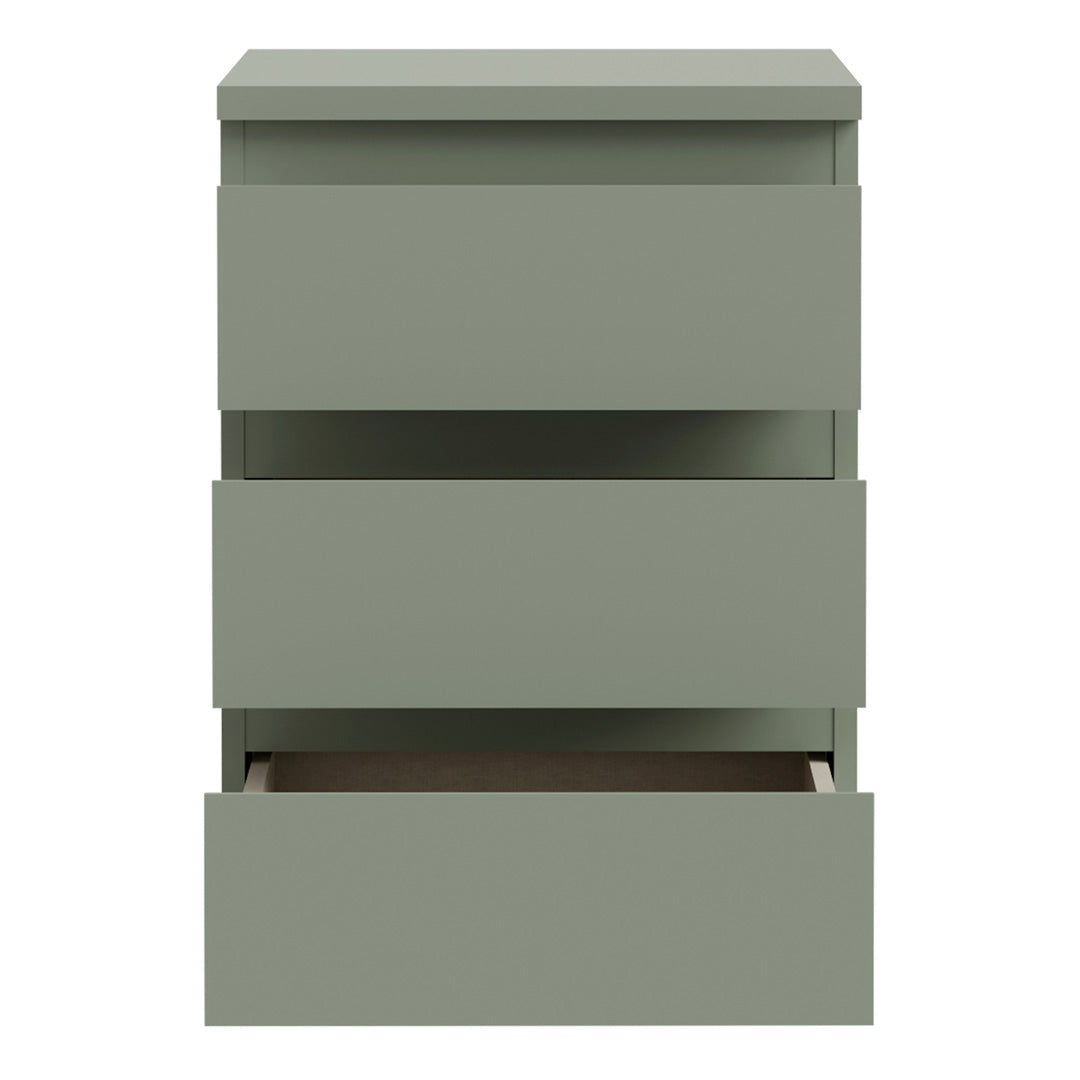 Wooden Bedside Cabinet With 3 Drawers - Edmore