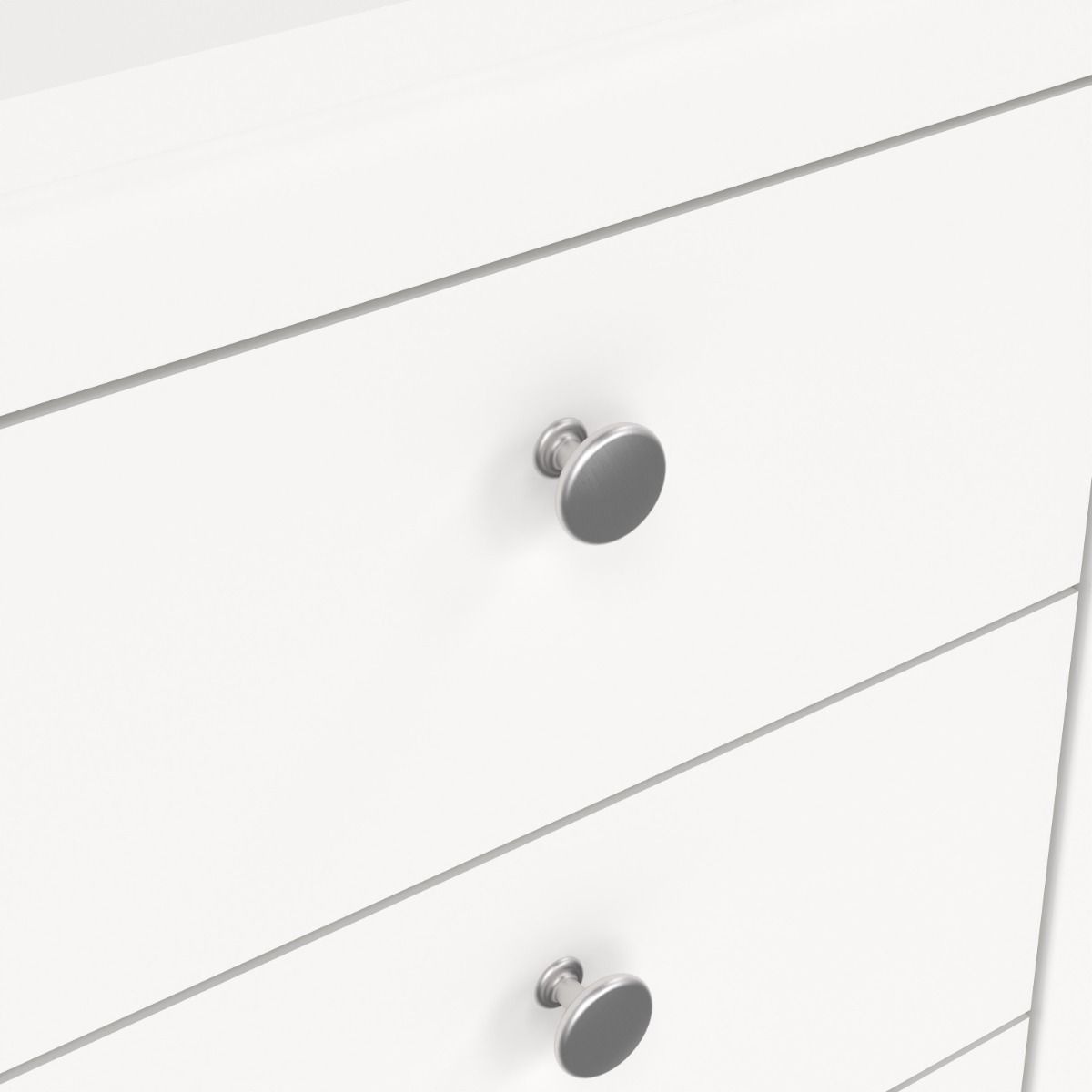Wooden Bedside Cabinet With 3 Drawers - Madrid