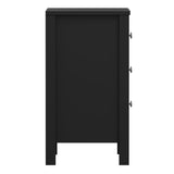 Wooden Bedside Cabinet With 3 Drawers - Madrid
