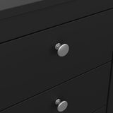 Wooden Bedside Cabinet With 3 Drawers - Madrid