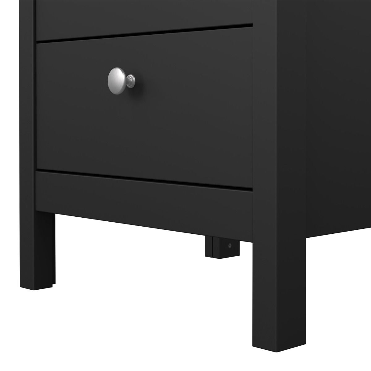 Wooden Bedside Cabinet With 3 Drawers - Madrid