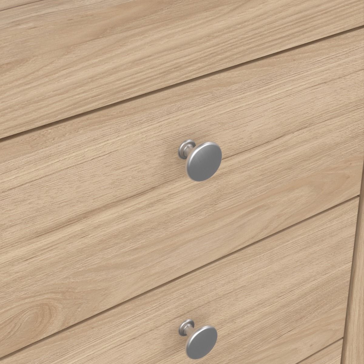 Wooden Bedside Cabinet With 3 Drawers - Madrid