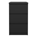 Wooden Bedside Cabinet With 3 Drawers - Naia