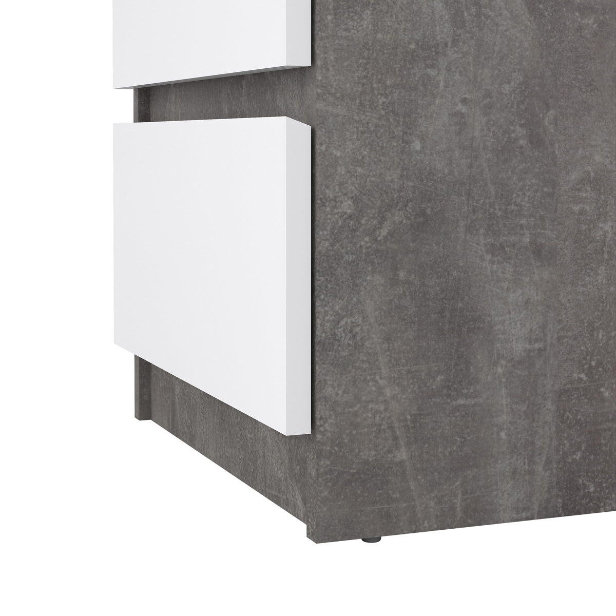 Wooden Bedside Cabinet With 3 Drawers - Naia