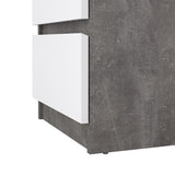 Wooden Bedside Cabinet With 3 Drawers - Naia