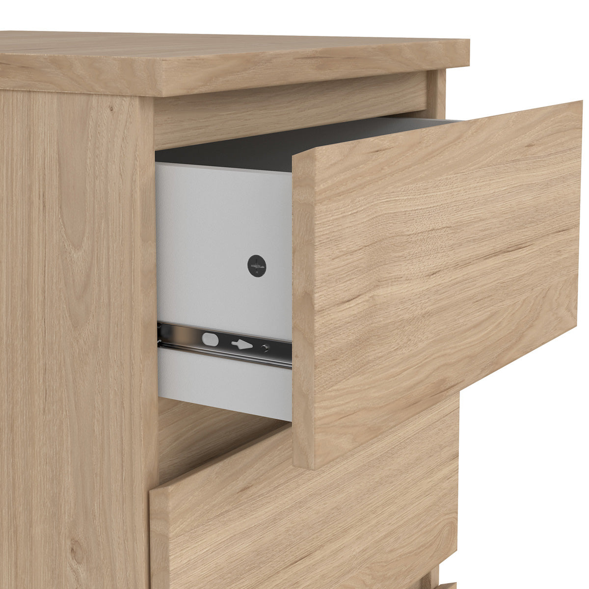 Wooden Bedside Cabinet With 3 Drawers - Naia