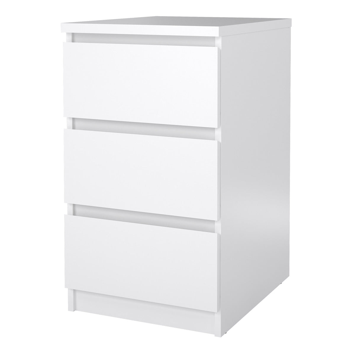 Wooden Bedside Cabinet With 3 Drawers - Naia