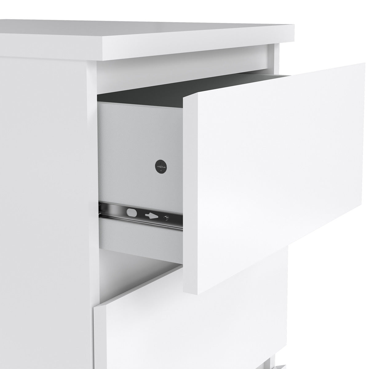 Wooden Bedside Cabinet With 3 Drawers - Naia