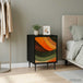 Wooden Bedside Cabinet 36cm Wide With 1 Door And Raised Feet - Bonn