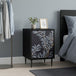 Wooden Bedside Cabinet 36cm Wide With 1 Door And Raised Feet - Dokkum