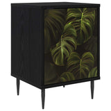 Wooden Bedside Cabinet 36cm Wide With 1 Door And Raised Feet - Elburg