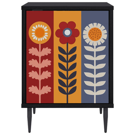Wooden Bedside Cabinet 36cm Wide With 1 Door And Raised Feet - Essen