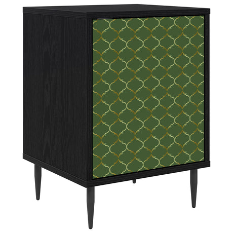 Wooden Bedside Cabinet 36cm Wide With 1 Door And Raised Feet - Geleen