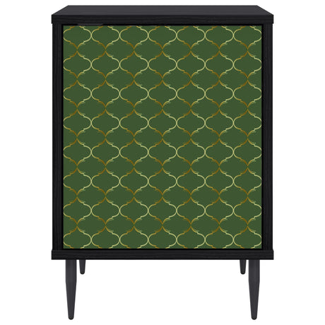 Wooden Bedside Cabinet 36cm Wide With 1 Door And Raised Feet - Geleen