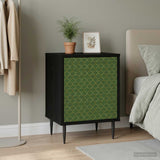 Wooden Bedside Cabinet 36cm Wide With 1 Door And Raised Feet - Geleen