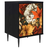 Wooden Bedside Cabinet 36cm Wide With 1 Door And Raised Feet - Gennep