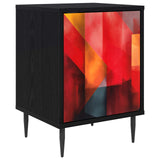 Wooden Bedside Cabinet 36cm Wide With 1 Door And Raised Feet - Heesch