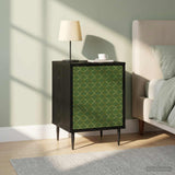 Wooden Bedside Cabinet 36cm Wide With 1 Door And Raised Feet in Set Of 2 - Geleen