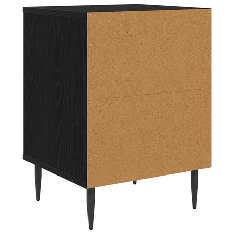 Wooden Bedside Cabinet 36cm Wide With 1 Door And Raised Feet in Set Of 2 - Raalte