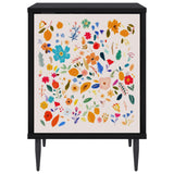 Wooden Bedside Cabinet 36cm Wide With 1 Door And Raised Feet - Mainz
