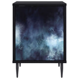 Wooden Bedside Cabinet 36cm Wide With 1 Door And Raised Feet - Raalte
