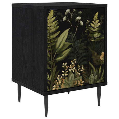 Wooden Bedside Cabinet 36cm Wide With 1 Door And Raised Feet - Rhenen
