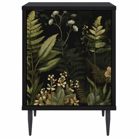 Wooden Bedside Cabinet 36cm Wide With 1 Door And Raised Feet - Rhenen