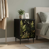 Wooden Bedside Cabinet 36cm Wide With 1 Door And Raised Feet - Rhenen