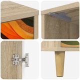Wooden Bedside Cabinet 36cm Wide With 1 Door - Bonn
