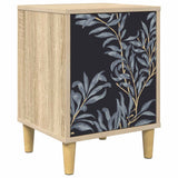 Wooden Bedside Cabinet 36cm Wide With 1 Door - Dokkum