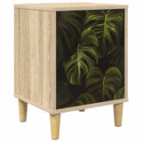 Wooden Bedside Cabinet 36cm Wide With 1 Door - Elburg
