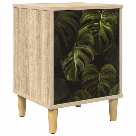 Wooden Bedside Cabinet 36cm Wide With 1 Door - Elburg