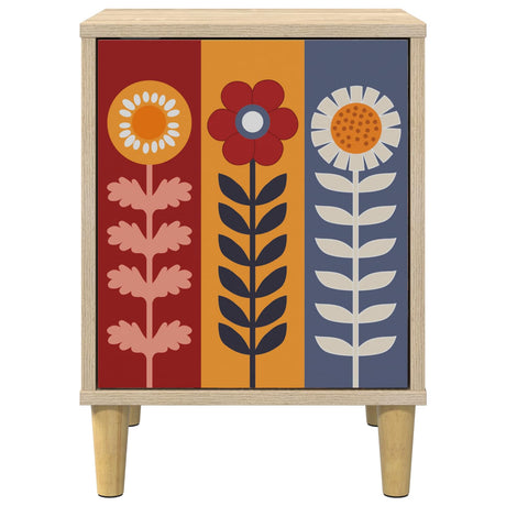 Wooden Bedside Cabinet 36cm Wide With 1 Door - Essen