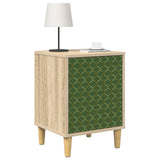 Wooden Bedside Cabinet 36cm Wide With 1 Door - Geleen