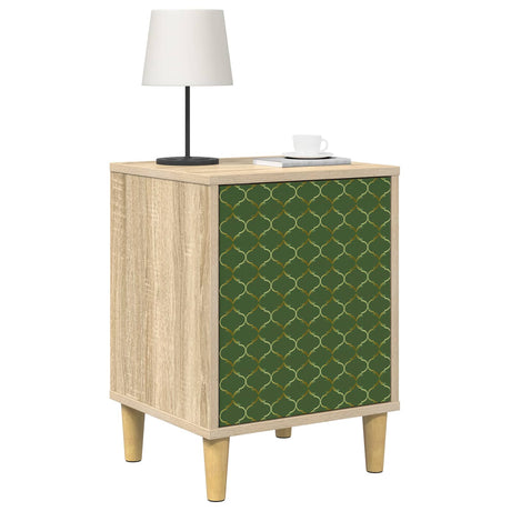 Wooden Bedside Cabinet 36cm Wide With 1 Door - Geleen
