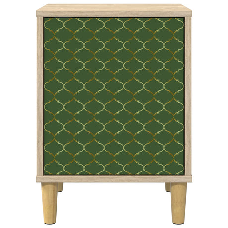 Wooden Bedside Cabinet 36cm Wide With 1 Door - Geleen