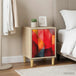 Wooden Bedside Cabinet 36cm Wide With 1 Door - Heesch