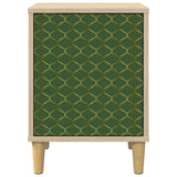 Wooden Bedside Cabinet 36cm Wide With 1 Door in Set Of 2 - Geleen