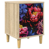 Wooden Bedside Cabinet 36cm Wide With 1 Door - Kiel