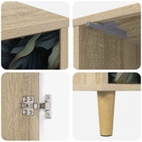 Wooden Bedside Cabinet 36cm Wide With 1 Door - Lochem