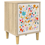 Wooden Bedside Cabinet 36cm Wide With 1 Door - Mainz