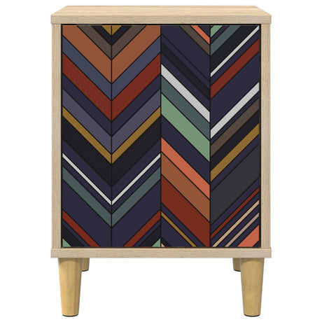 Wooden Bedside Cabinet 36cm Wide With 1 Door - Ommen