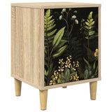Wooden Bedside Cabinet 36cm Wide With 1 Door - Rhenen