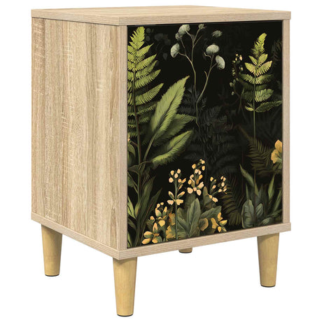Wooden Bedside Cabinet 36cm Wide With 1 Door - Rhenen