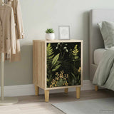 Wooden Bedside Cabinet 36cm Wide With 1 Door - Rhenen