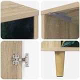 Wooden Bedside Cabinet 36cm Wide With 1 Door - Wijhe
