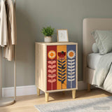 Wooden Bedside Cabinet 36cm Wide With 3 Drawers - Essen