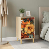 Wooden Bedside Cabinet 36cm Wide With 3 Drawers - Gennep